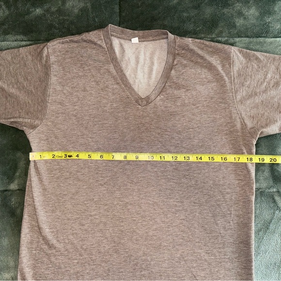Uniqlo Shirt Women's Small Brown Supima V-Neck Short Sleeve Top Stretch Pullover - Picture 4 of 8
